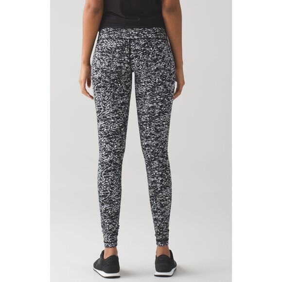 Lululemon 6 Wunder Under Pant Legging Iced Wave White Black Luxtreme Athleisure - Picture 2 of 14